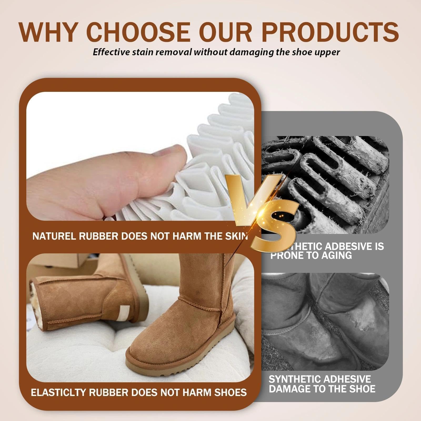 Kit de Brosses à Chaussures pour Daim, Brosse à Daim en Crêpe avec Gomme de Nettoyage, Kit de Nettoyage pour Daim et Nubuck