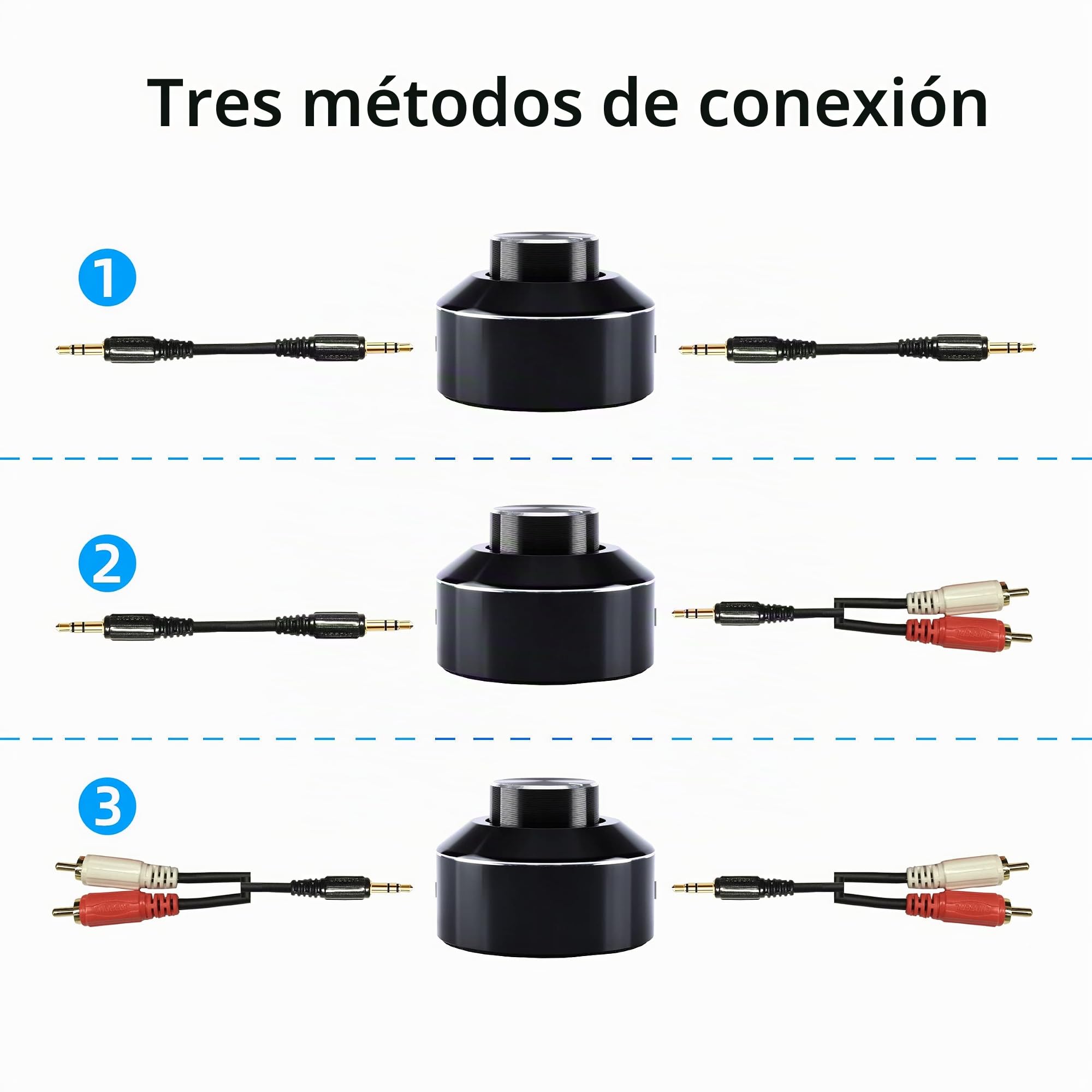 Mini Control de Volumen, Interruptor de Amplificador HiFi de 3,5 mm, Mini Volume Control Knob, Ajuste de Audio para PC Móvil, Altavoz