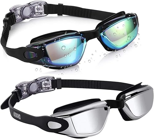 Miniatura 29 de Aegend - Gafas de natación de 2 unidades, gafas de natación para niños, niños y niñas de 3 a 14 años
