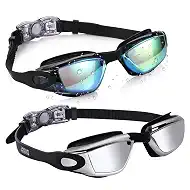 Aegend Swim Goggles for Kids Youth 3-14 Anti-Fog Anti-UV Comfort Fit Goggles for Swimming