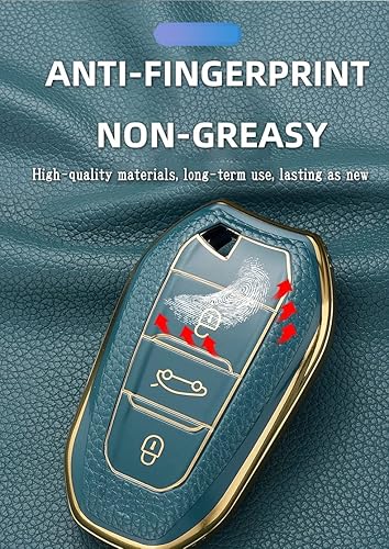 Miniatura 3 de HIBEYO Funda de cuero para llavero Peugeot Smart de 3 botones para Peugeot 308 408 508 2008 3008 4008 5008 5008 Accesorios Funda para llave de coche