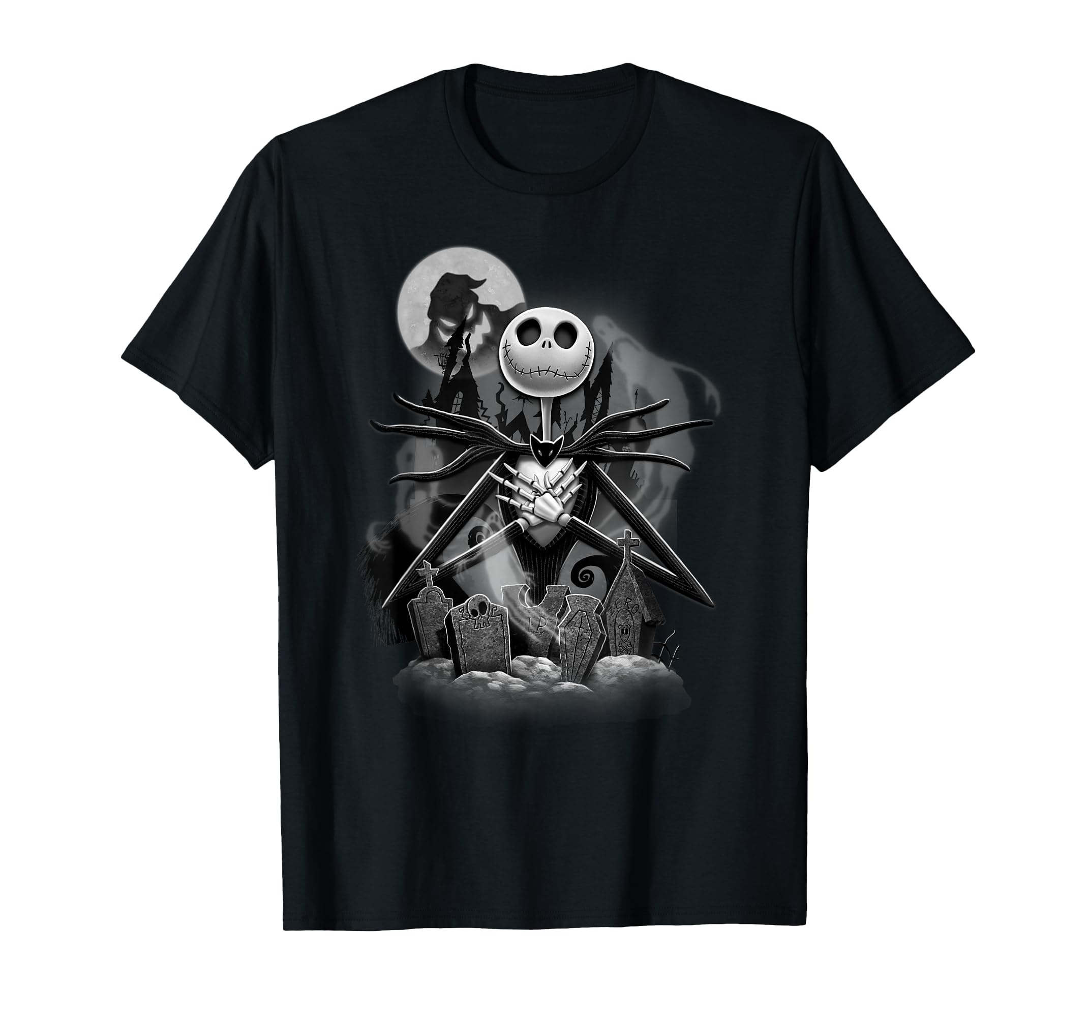 Disney - Nightmare Before Christmas Jack Night Scene T-Shirt