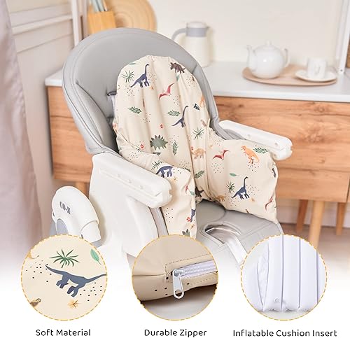 Miniatura 2 de High Chair Cushion with Cover Pad for IKEA Antilop Babies Toddlers Inflatable & Reversible Built-in Inflatable Cushion