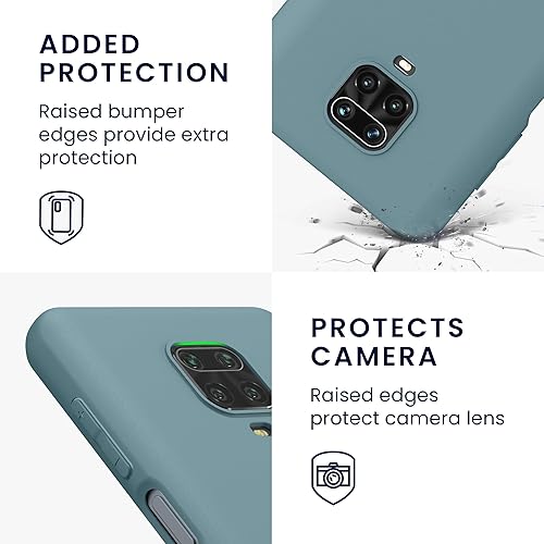 Vista 36 de kwmobile Funda compatible con Xiaomi Redmi Note 11 / Note 11S - Funda protectora de silicona TPU suave y delgada - Azul Báltico Azul (Baltic Blue)