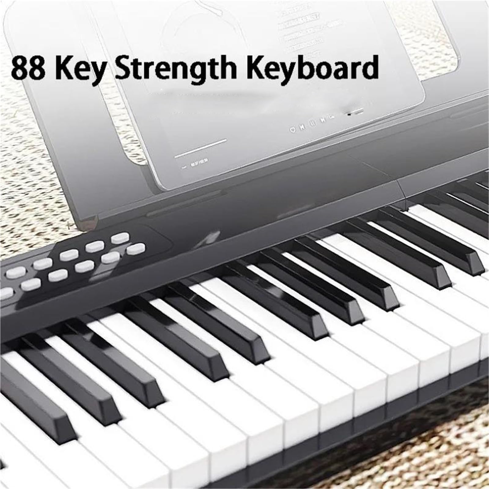 Pianino Elektroniczne Składane Pianino Elektroniczne Dla Dorosłych 88 Klawiszy Cyfrowy Syntezator Muzyczny Klawiatura Profesjonalna(Type2)