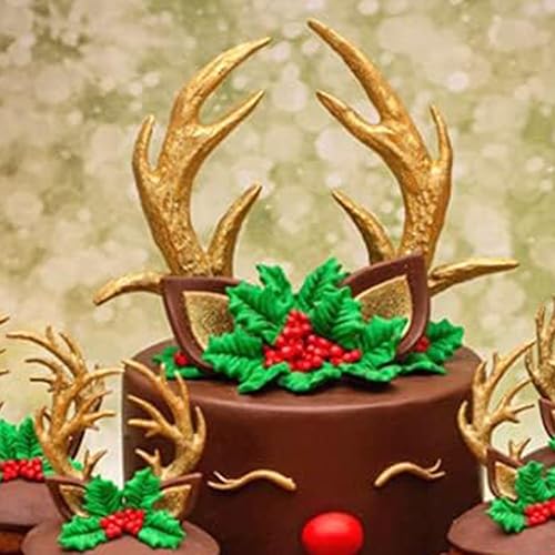 Miniatura 4 de Moldes de silicona de Navidad, moldes de copo de nieve, muñeco de nieve, árbol de Navidad, reno, Papá Noel, hojas de acebo, campanas, molde de