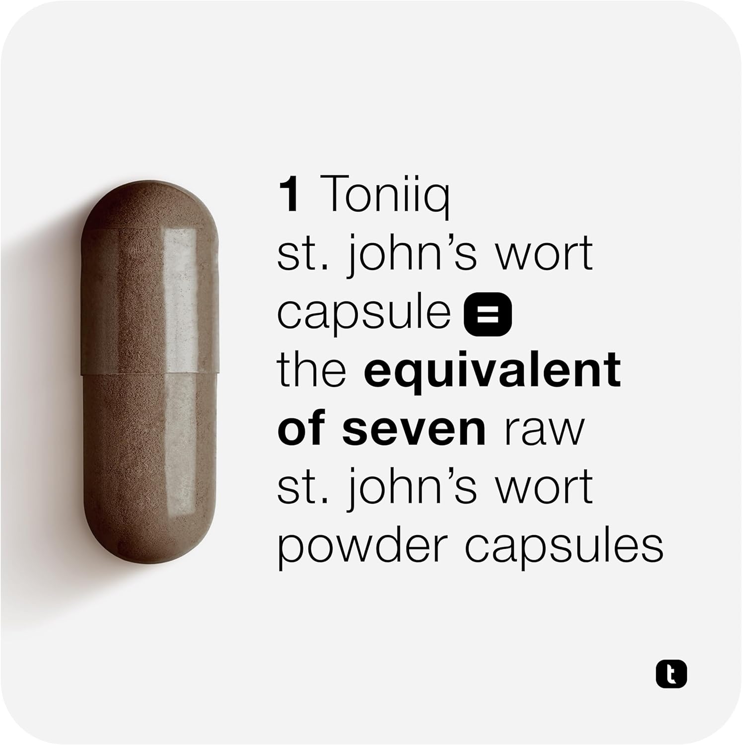 Toniiq 1,000mg Ultra High Strength St. John's Wort Capsules (Non-GMO) - 7X Concentrated Extract - 0.3% Hypericin - Highly Purified and Bioavailable - 120 Capsules - Image 6