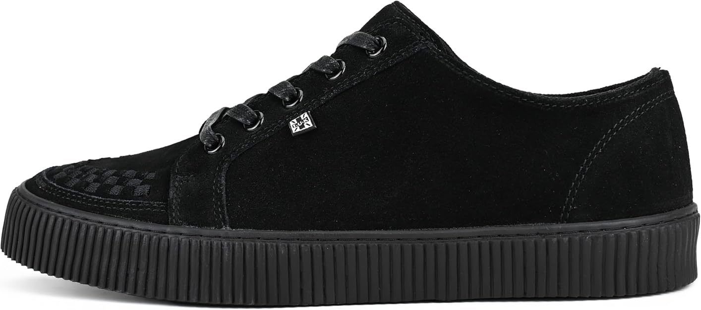 T.U.K. Ribbed Sole Sneaker - Zapatillas de Moda para Hombres y Mujeres - Estilo Skate, Punk, Rock y Gótico en Piel, Ante y Lona