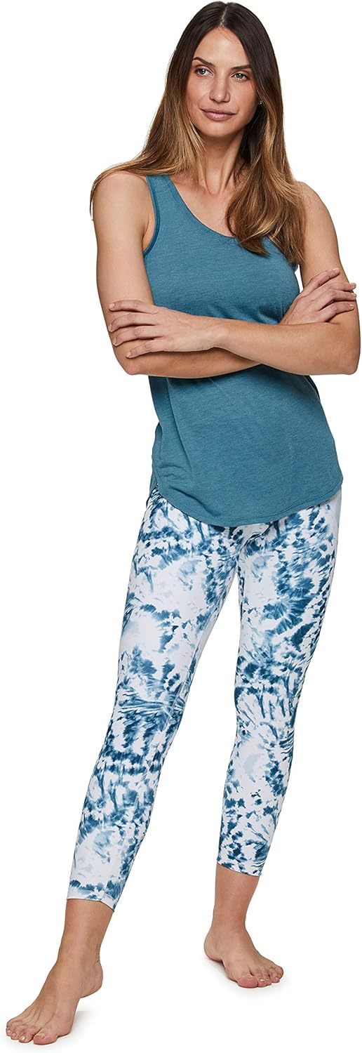 RBX Active Women's High Waist Squat Proof Running Yoga Ultra Soft 7/8 Tie Dye Le