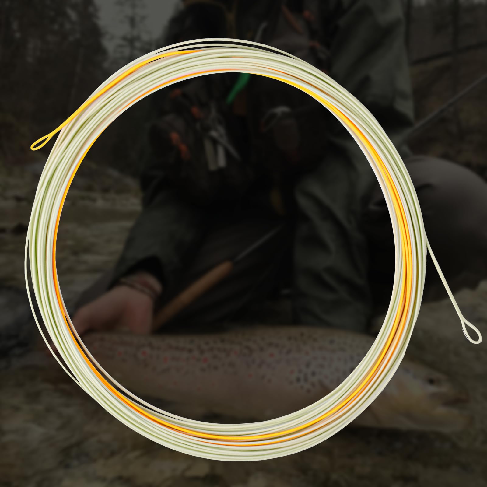 SF Línea de Pesca con Mosca Flotante Euro Nymph Level Line de 0,55 mm con 2 bucles Soldados, 25 pies/7,6 m, 85 pies/25,9 m