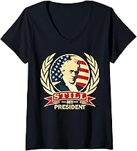 Womens President James Buchanan. Still My President. V-Neck T-Shirt