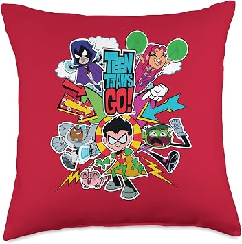 Teen Titans Go! Team Graphic Throw Pillow