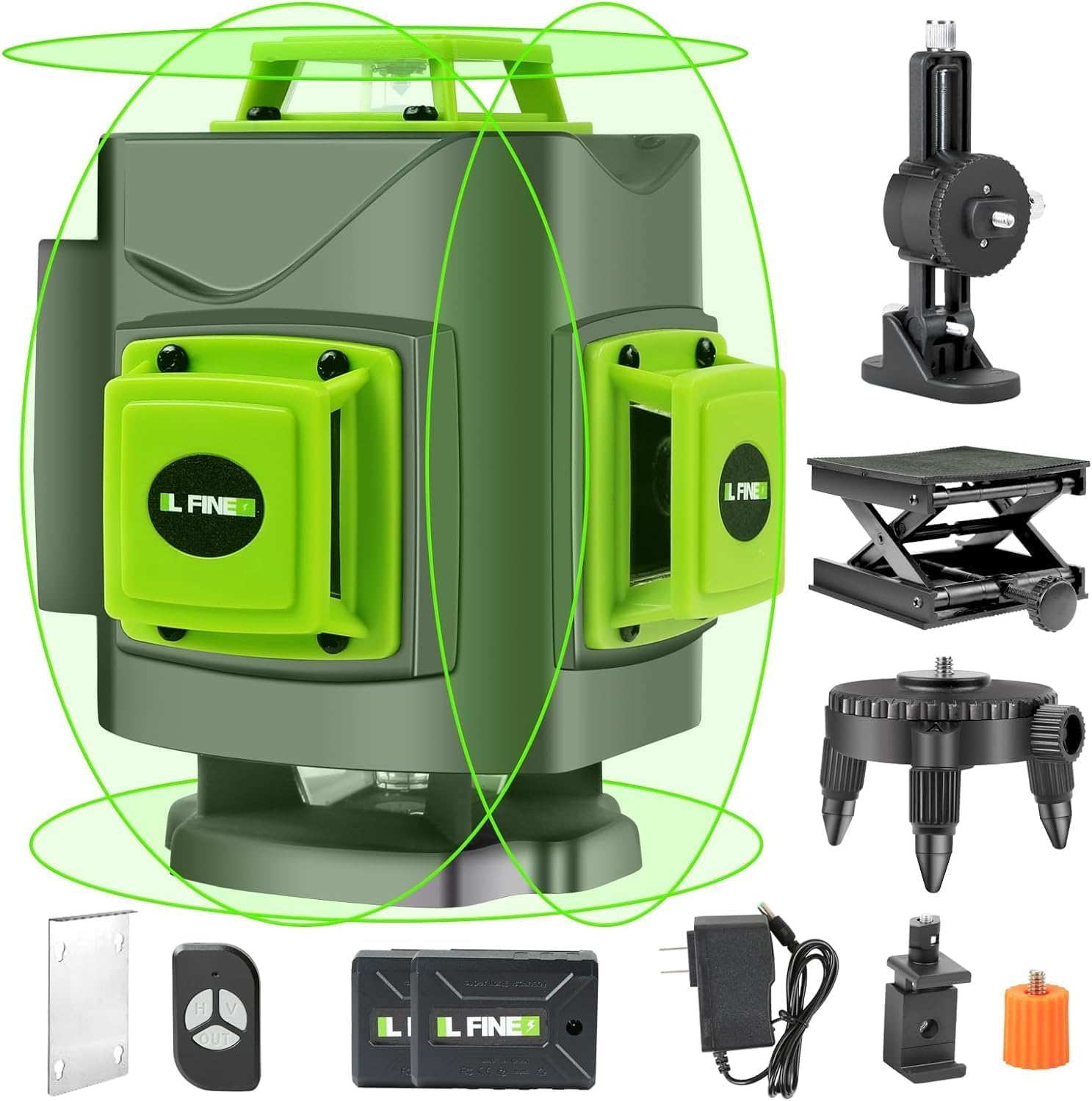 Elffthy Livella Laser Autolivellante 4x360° Livello Laser 16 Linee - 5