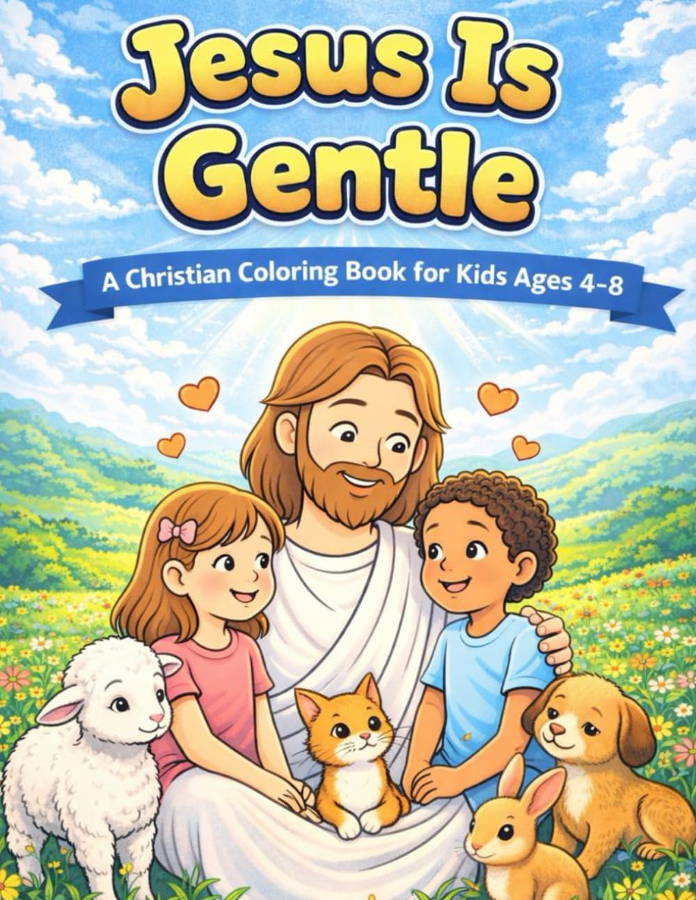 Jesus is Gentle: A Christian Coloring Book for Kids Ages 4-8: A Christian Coloring Book for Kids Ages 4-8 (Jesus Is Series)