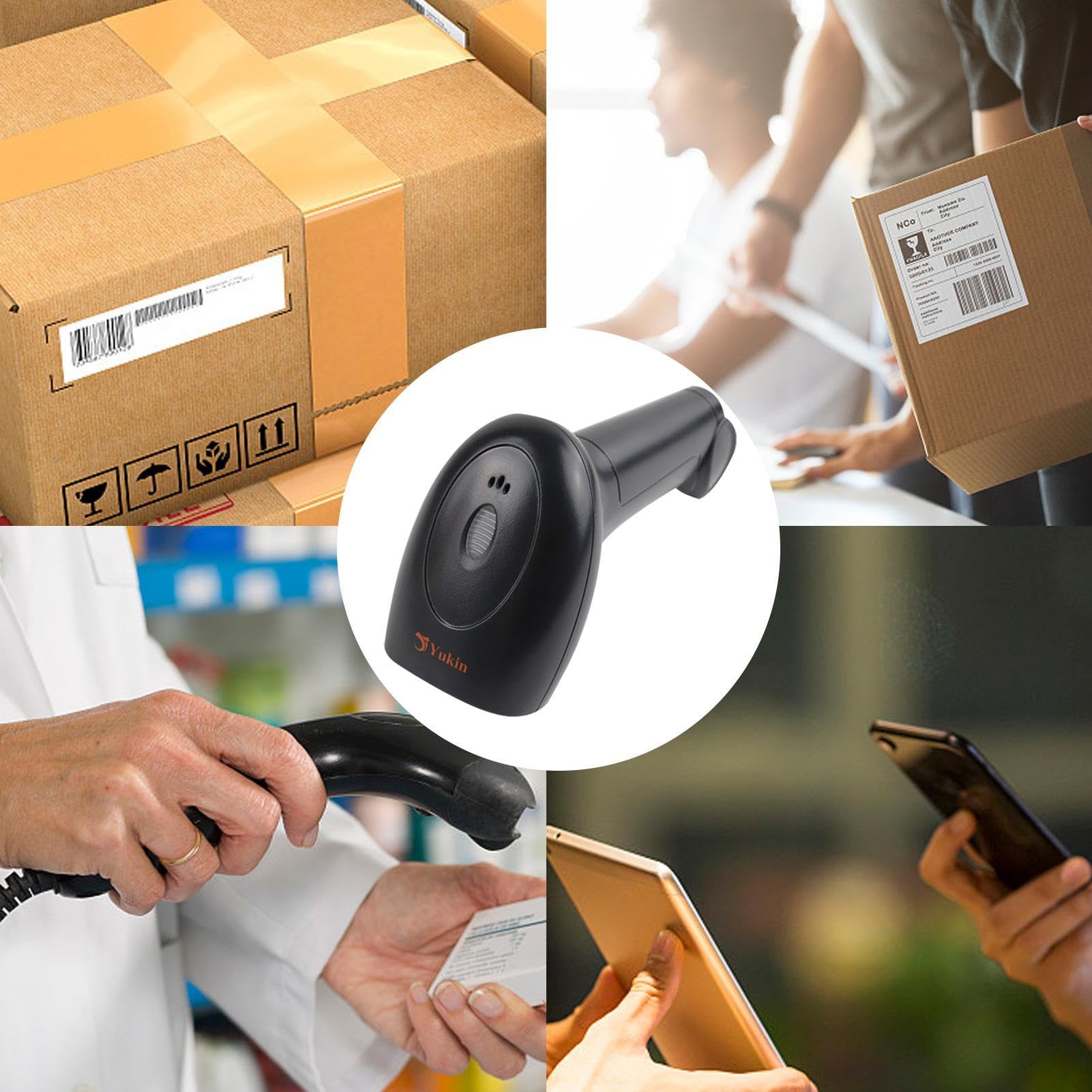 Scanner di codici a barre 2D | Codice QR cablato Lettore a barre wireless per Digital 1 Carica 3, Scanner Barcode Unità USB POS PC Supermarket Bookstore