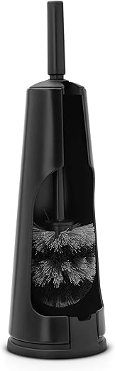 Brabantia Renew Collection Porta Scopino da Toilette, Matt Black, 30 x 20...