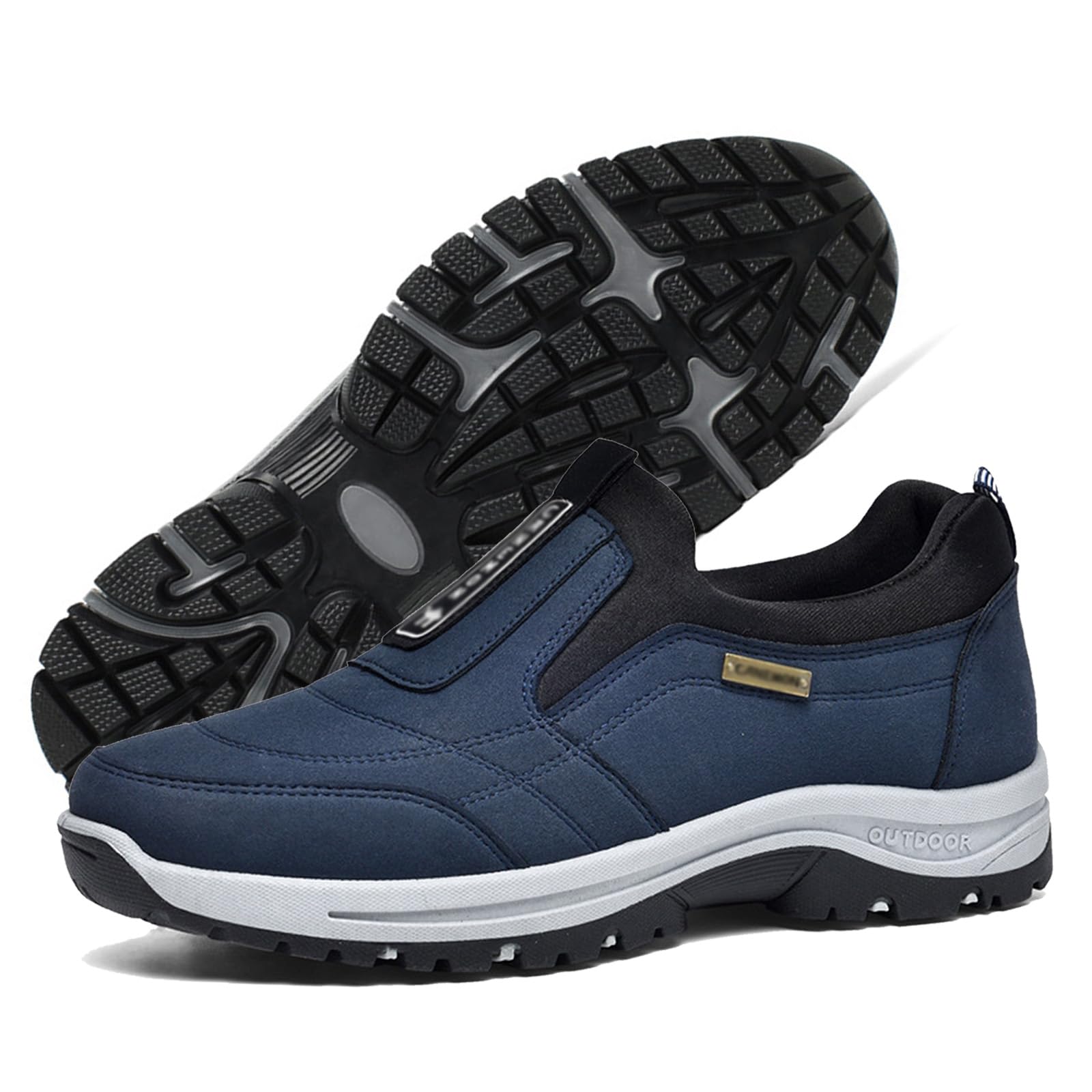 Zapatos sin cordones para hombre con suela antideslizante e interior de espuma viscoelástica