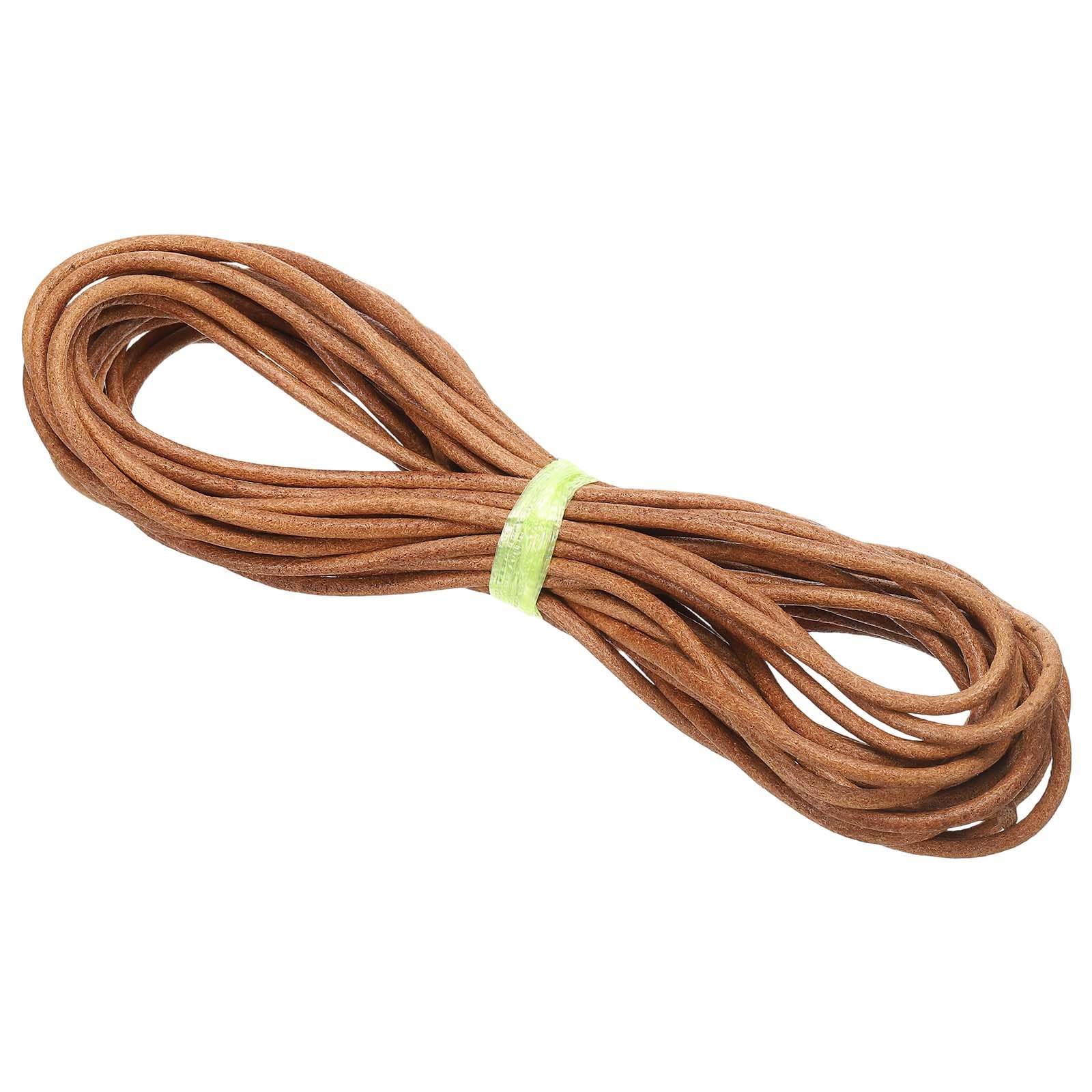 PATIKIL Round Braided Leather Cord