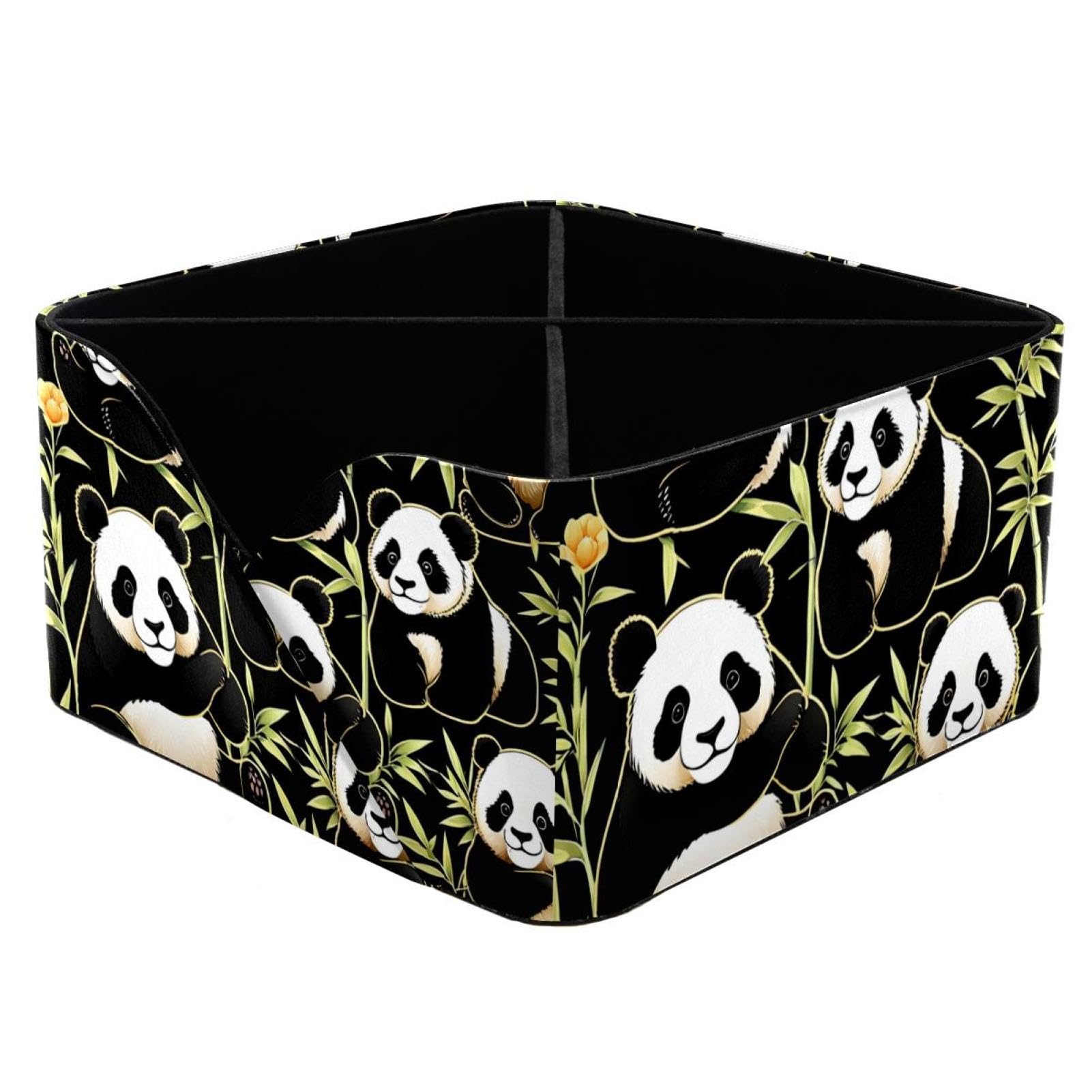 Boîte de rangement panda polyvalente et durable pour essentiels