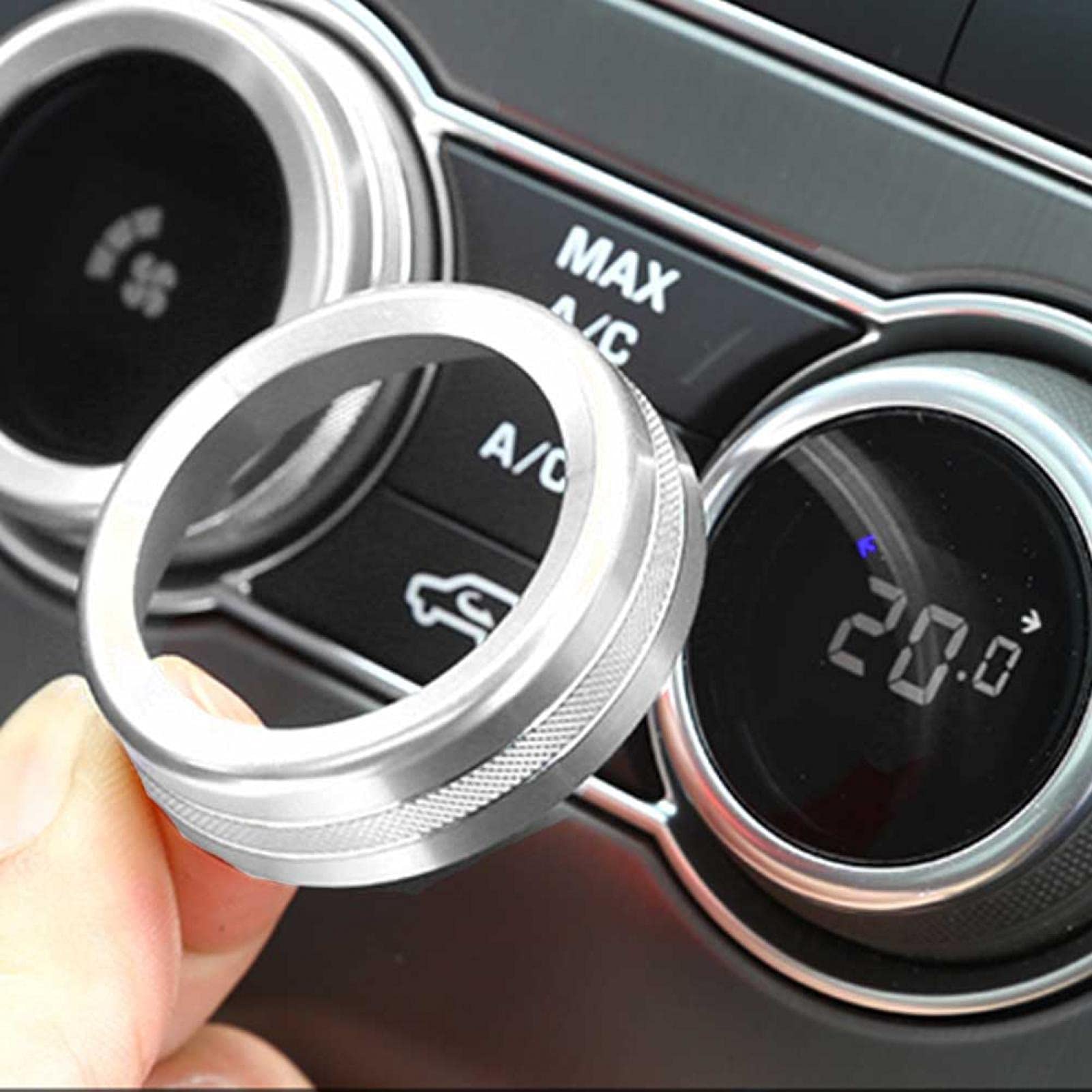 Set 5 Manopole In ABS Cromato Per Volume E Climatizzazione – Per Range Rover Sport 2010-2013 E Discovery 4