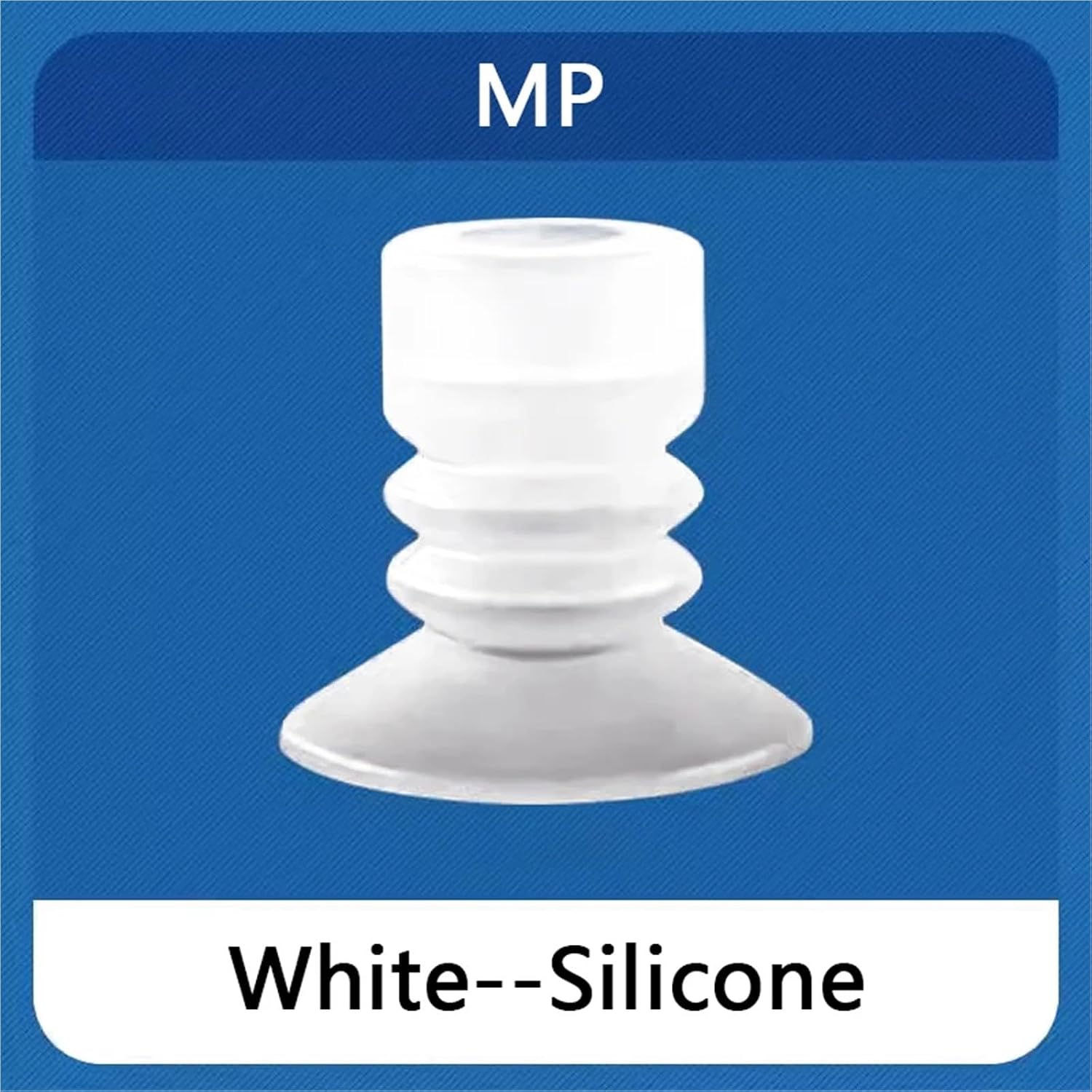 10PCS Pneumatic Suction Cup Big Head 8mm Mounting Hole Sucker White Silicone Injection Molding Manipulator Accessories(15mm)