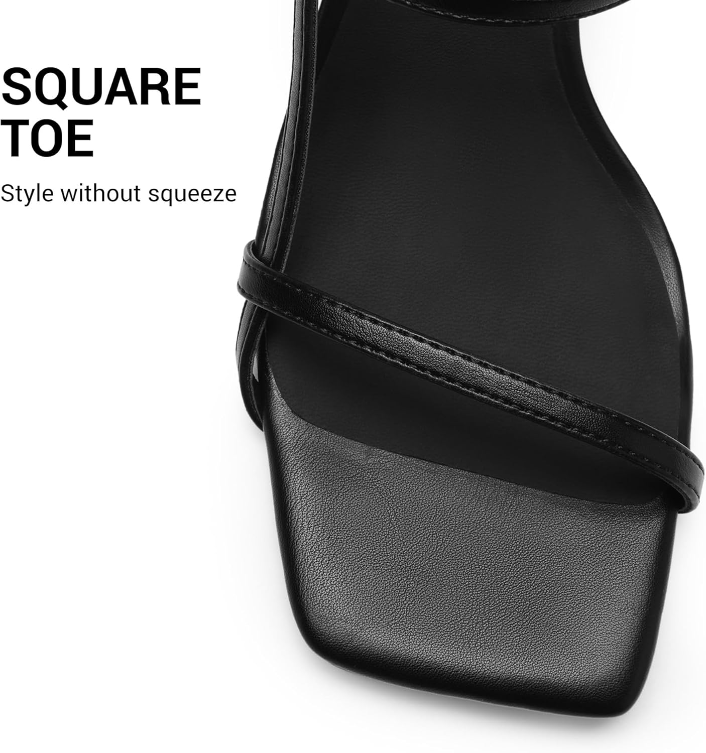 DREAM PAIRS Women's Low Kitten Heels Square Open Toe Ankle Strap Party Wedding Dressy Sandals Shoes - Image 7