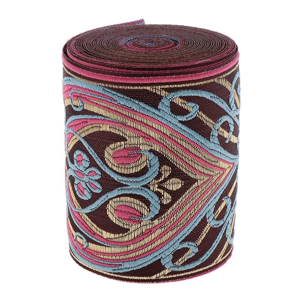 LOSA Vintage Jacquard Curtain Fabric Lace Hanfu Ribbon Hanfeng Lifting 80x5000mm