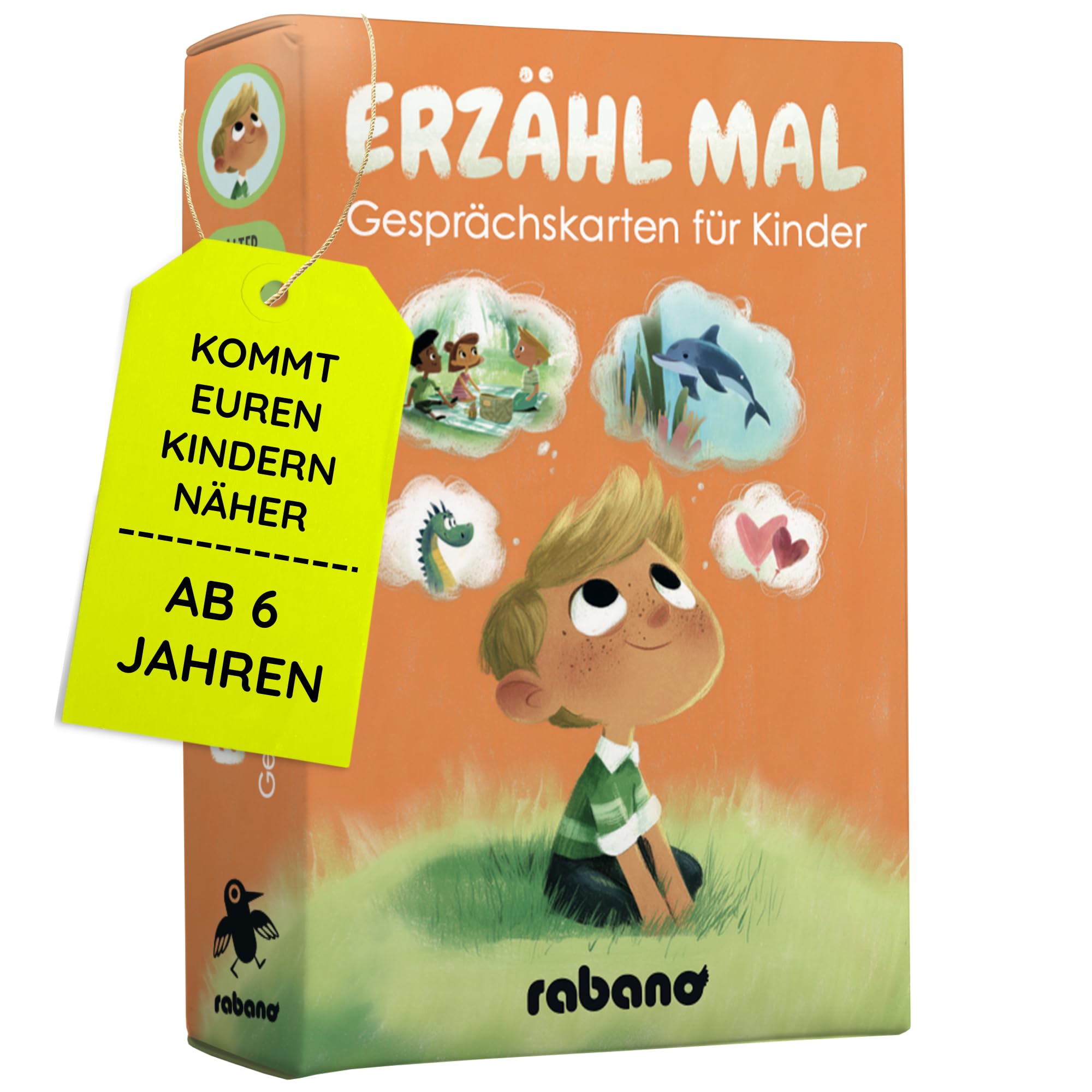 Erzählkarten für Kinder - 150 kindgerechte Fragen I Geschenk zur Stärkung der Eltern-Kind-Beziehung & für mehr Achtsamkeit I Lernspiel & Geschenk für Mädchen und Junge I Spiele ab 6,7, 8, 9 Jahre