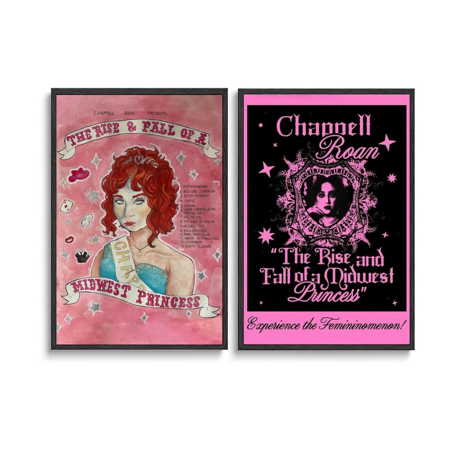 MHAIO 2 PCS Chappell Roan Album Cover Vintage Poster For Room Wall Art Canvas Posters 08x12inch(20x30cm) Style-8