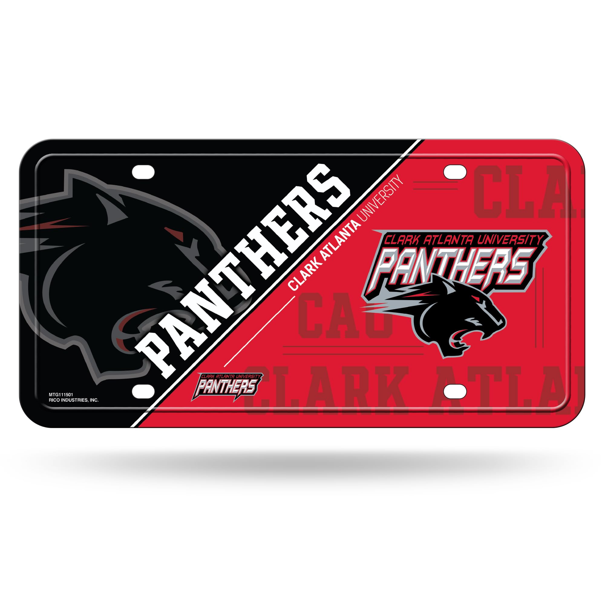 Rico Industries NCAA Clark Atlanta University Panthers - CAU Primary Metal Auto Tag 6