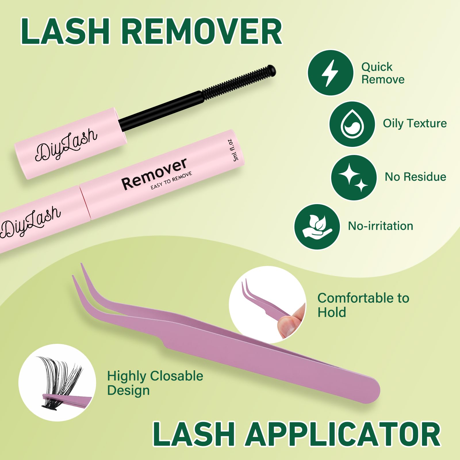 KEYYOU LASH Kit di estensione ciglia per ciglia fai da te 300 pezzi singolo Kit di estensione ciglia 60D80D100D D Curl 8-16MIX riccioli per ciglia con rimozione colla applicatore per principianti (Kit