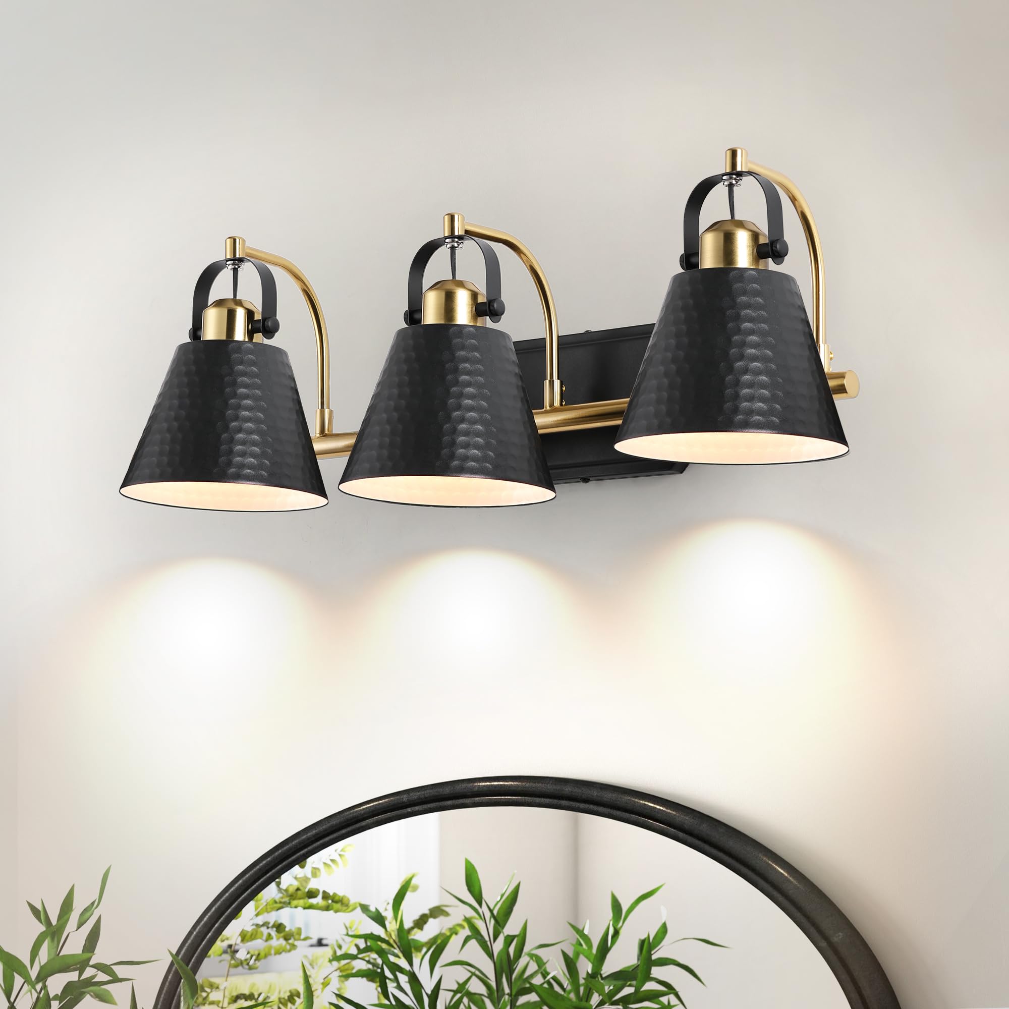 4 Light Bathroom Light Fixtures, Black And Gold Bathroom Vanity