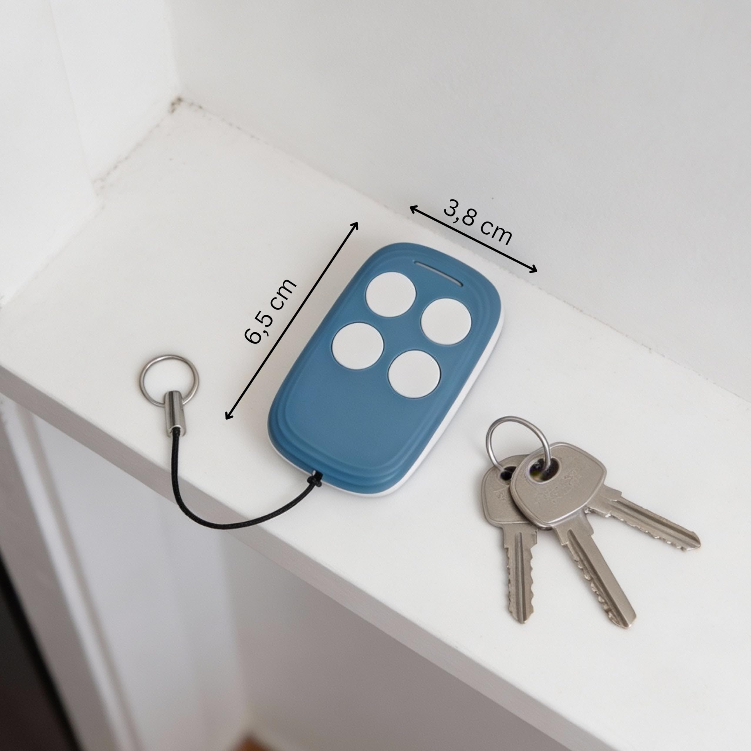 Quick 4in1 - Telecomando Universale di ricambio per FAAC, BFT, CAME, V2 e tutti gli universali | Duplica Fino a 4 Telecomandi | Per Cancelli, Garage, Serrande, Sbarre automatiche - 4