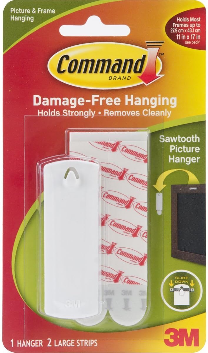 3M (17040VPES) Sawtooth Picture Hanger Value Pack w/Water Resistant