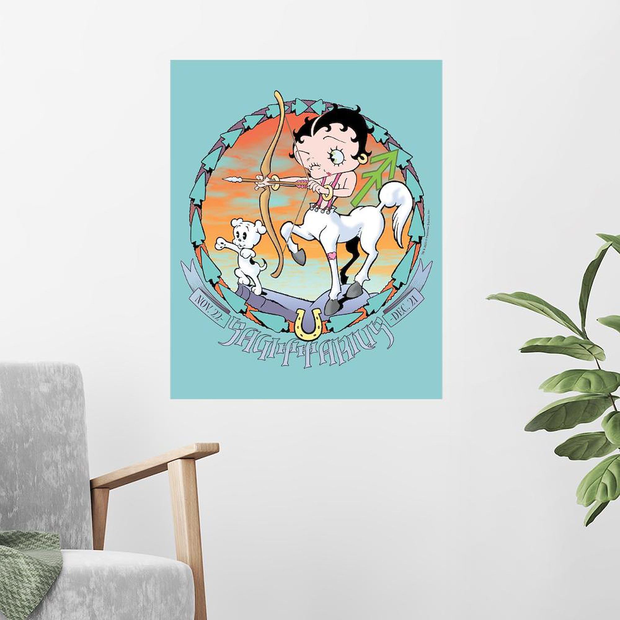 Amazon.com: CafePress Betty Boop Zodiac Sign Sagittarius 16