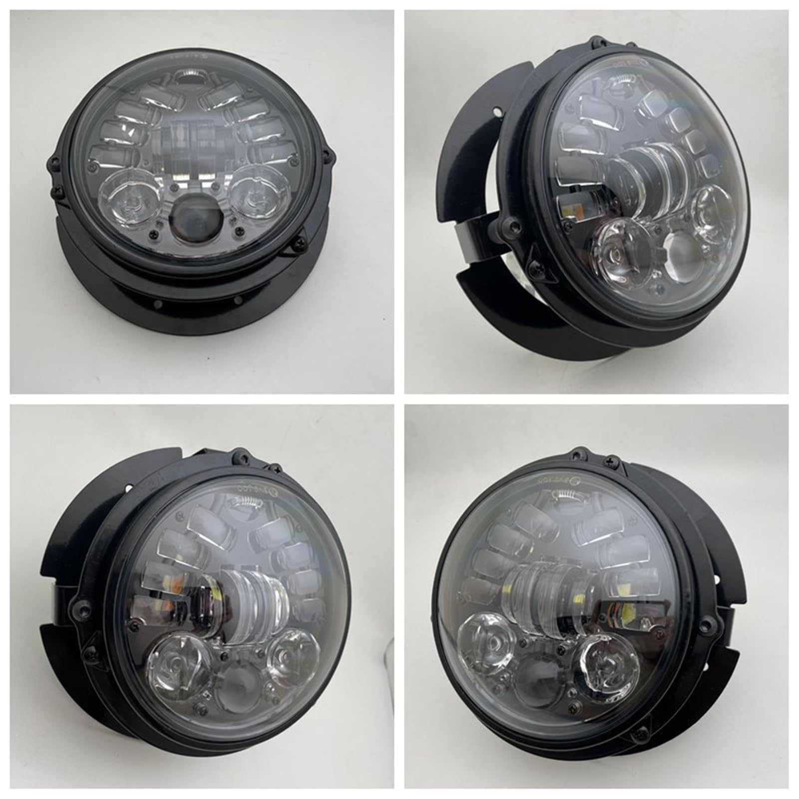 LED Fendinebbia Kit Staffa Faro 5,75 Pollici Faro Moto | Kit Staffa Faro 5 3/4 "5.75 Pollici Staffa Di Montaggio Per Anello Faro Moto Per Fari LED Rotondi Da 5.75"