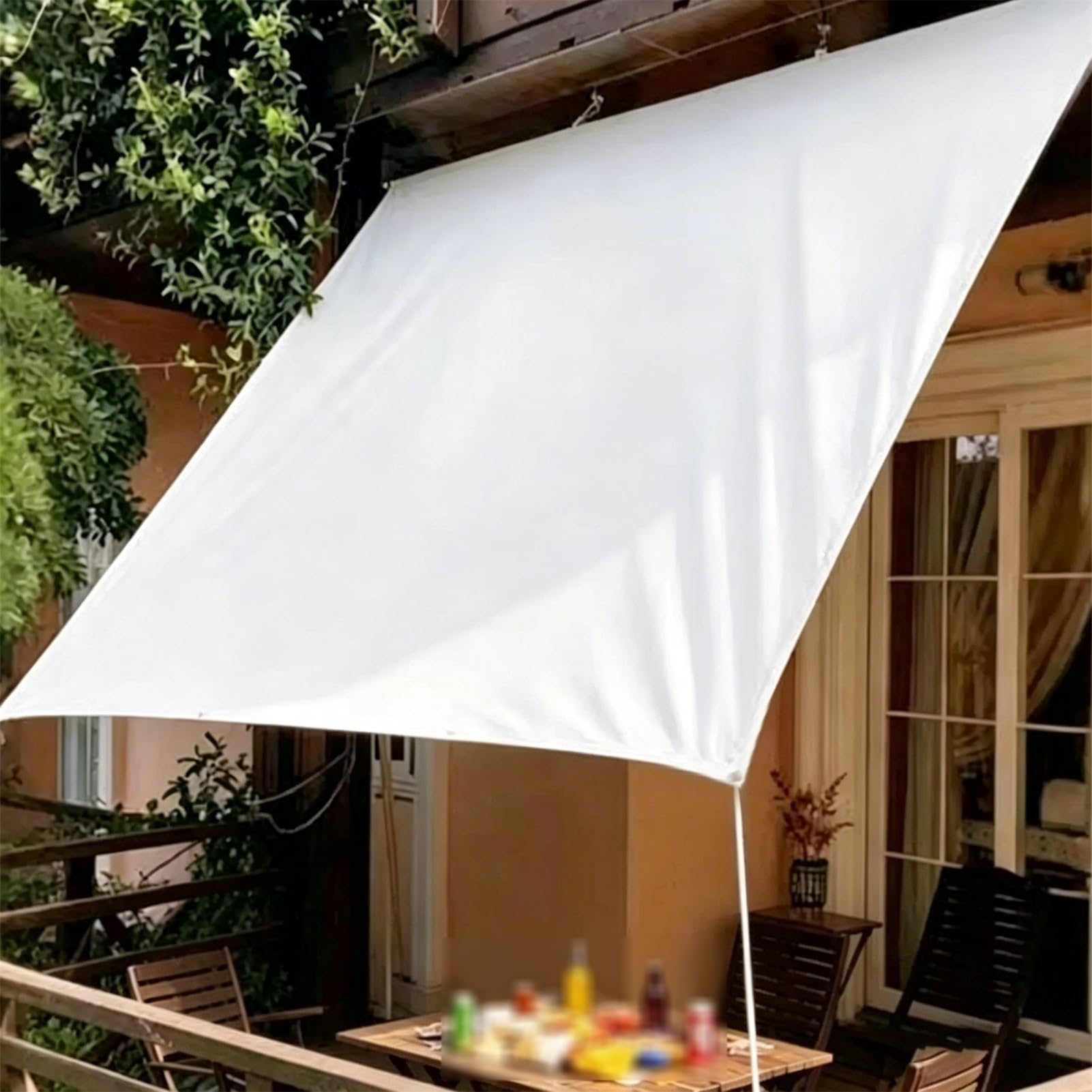 Tarpaulin Sheet 1.5x3m 1.8x2.4m 2x3m 3x4m 5x6m Waterproof Ground Sheet Multipurpose Tarp Covers for Garden Balcony Furniture Shed Camping(2x4m(6.5ftx13.1ft))