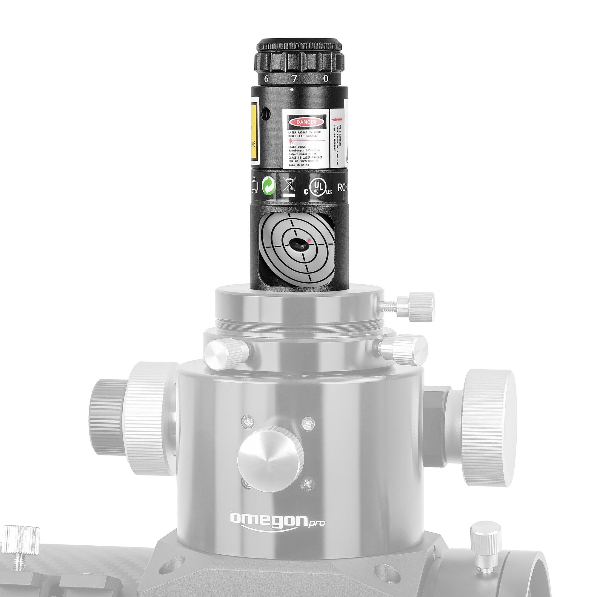 Omegon Collimatore Laser Newton 1,25'' con apertura di controllo Rev. B