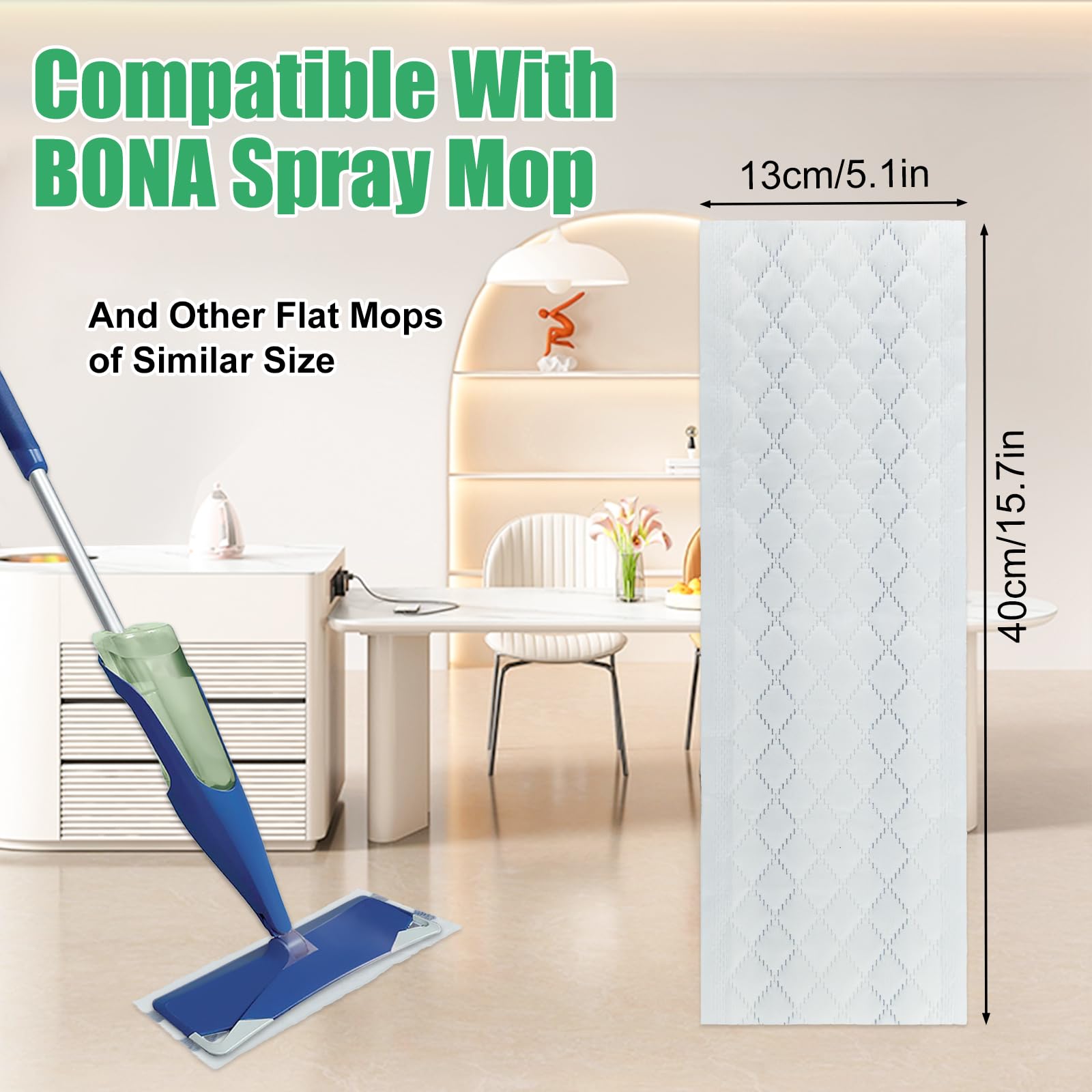 MIARHB Microfiber Mop Replacement Pads 3 Pack For Wet Dry Floor Cleaning Compatible With - View #12