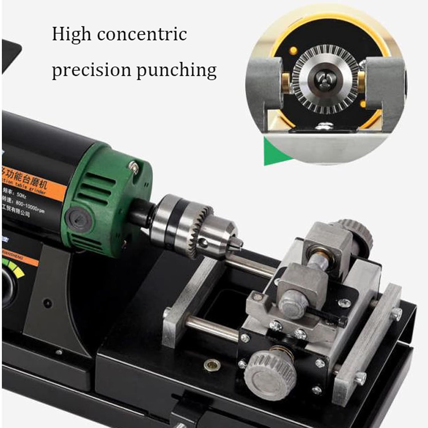 Máquina cortadora de Jade de 1850 W, Velocidad Ajustable de 800 a 12000 RPM, Profundidad de 50 mm, Incluye Manguera de Agua Universal de 500 mm para Grabar y pulir Joyas, Metales y Madera.