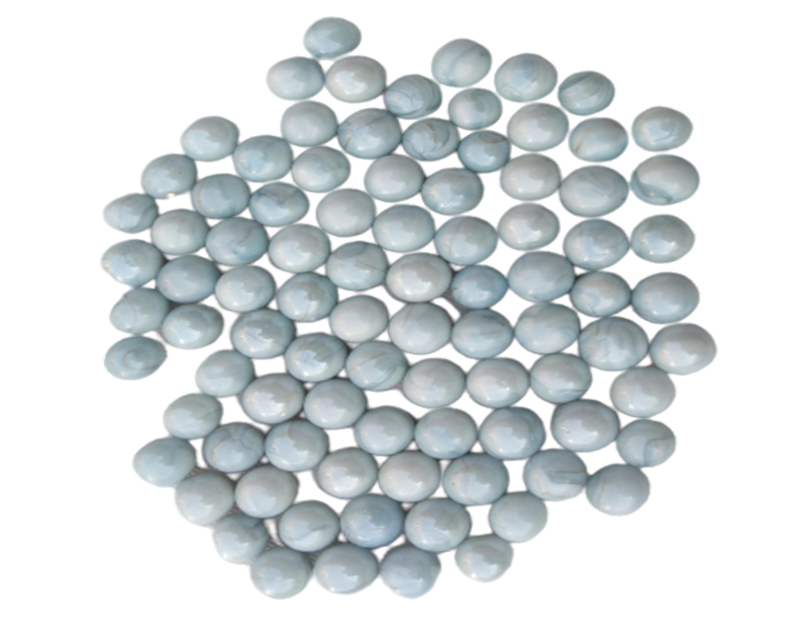 Marble Set -Vibrant Decorative Marbles for Crafts, Games, and Home Décor – Perfect for Kids, Collectors, and Creative Projects | White OR Cloud Grey | 90 |-image-28