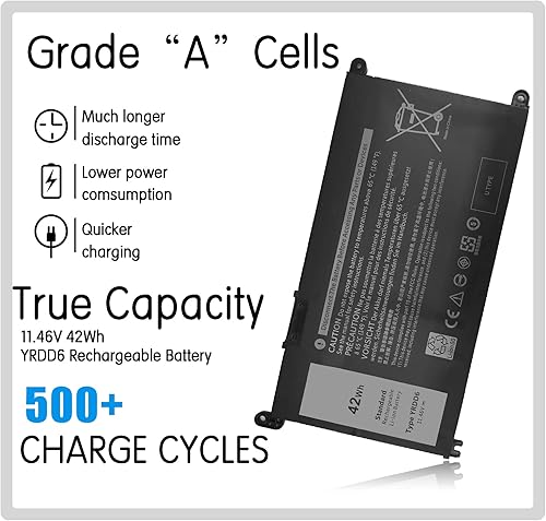 Miniatura 3 de YRDD6 - Batería para portátil Dell Inspiron 14 5480 5482 5485 5493 15 3501 3583 3584 3493 3593 5585 5590 5593 5481/5482/5491 5591 7586 3310 2 en 1