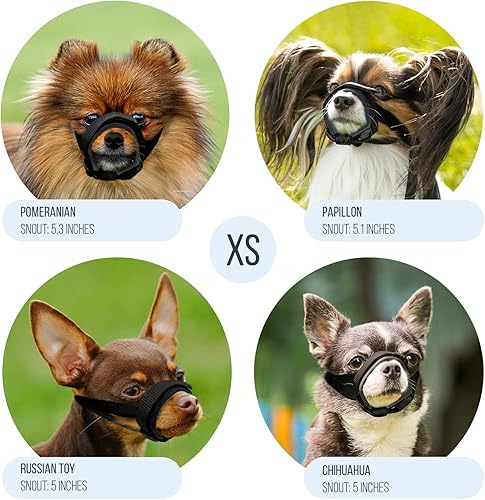 Miniatura 3 de Bozal suave para perros evita mordidas indeseadas no restringe su capacidad para beber o jadear cómodo y no se mueve suave acolchado de neopreno no