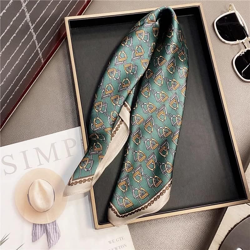 100% Mulberry Silk Scarf 21 "x 21" Square - Neck Scarf - Women Men Small Square Pocket Scarf - With Gift Packed - Image 9