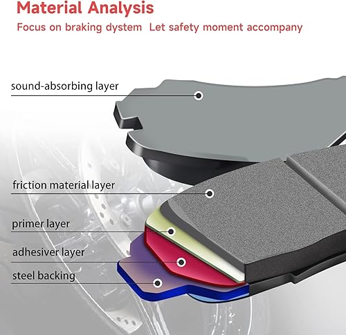 Miniatura 2 de Pastillas de freno delanteras y traseras para Polaris Ranger 500 570 700 800 Ranger XP 700 800 900, Ranger 900 Diesel 2011-2014, Ranger Crew 500