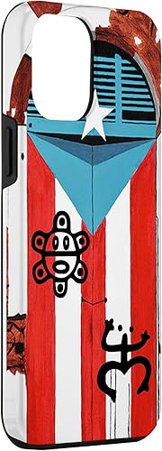 Miniatura 3 de Funda para iPhone 14 Plus Puerto Rico Flag Coqui Sun Taíno Funda Boricua Pride