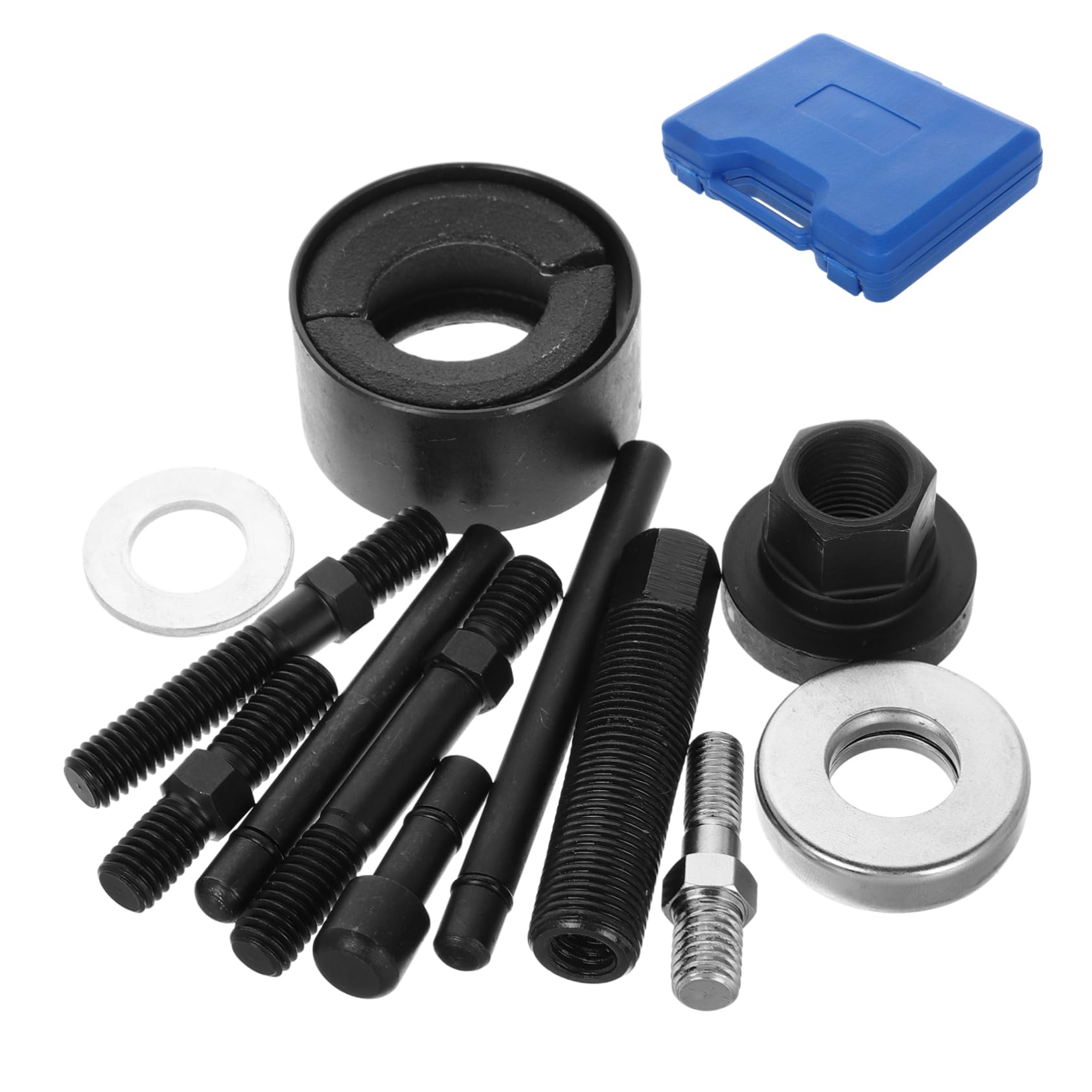 Kit Estrattore e Installatore per Volante e Pulegge Servosterzo, in Acciaio al Carbonio, Custodia Inclusa, Utensili per Auto