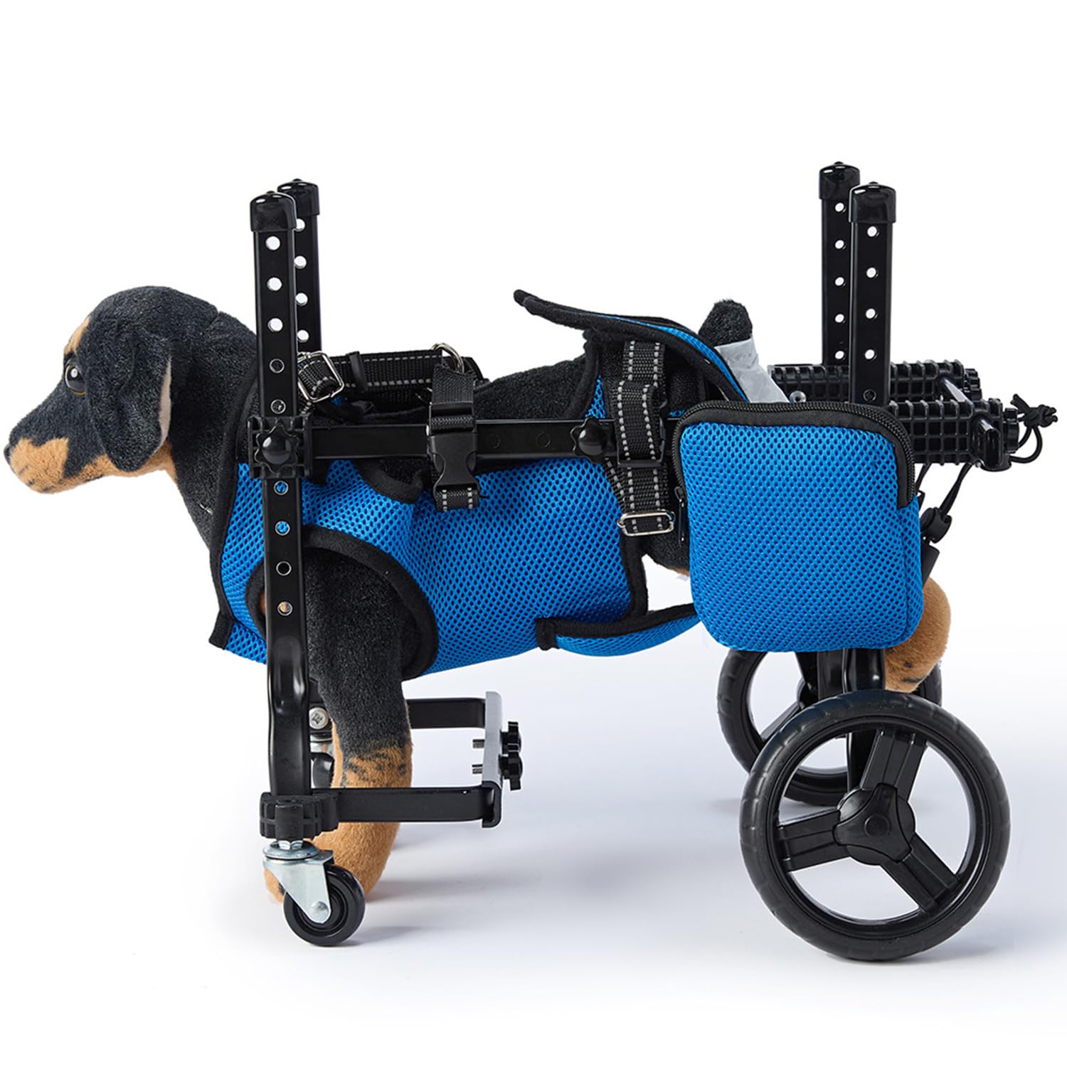 Dog Wheelchair for Rear Legs, Front Universal Pet Chairs With Disabled Rears, Adjustable and Assisted Walk Cart, Walking Trolley Small, Medium Large (Suitable for use in the UK)