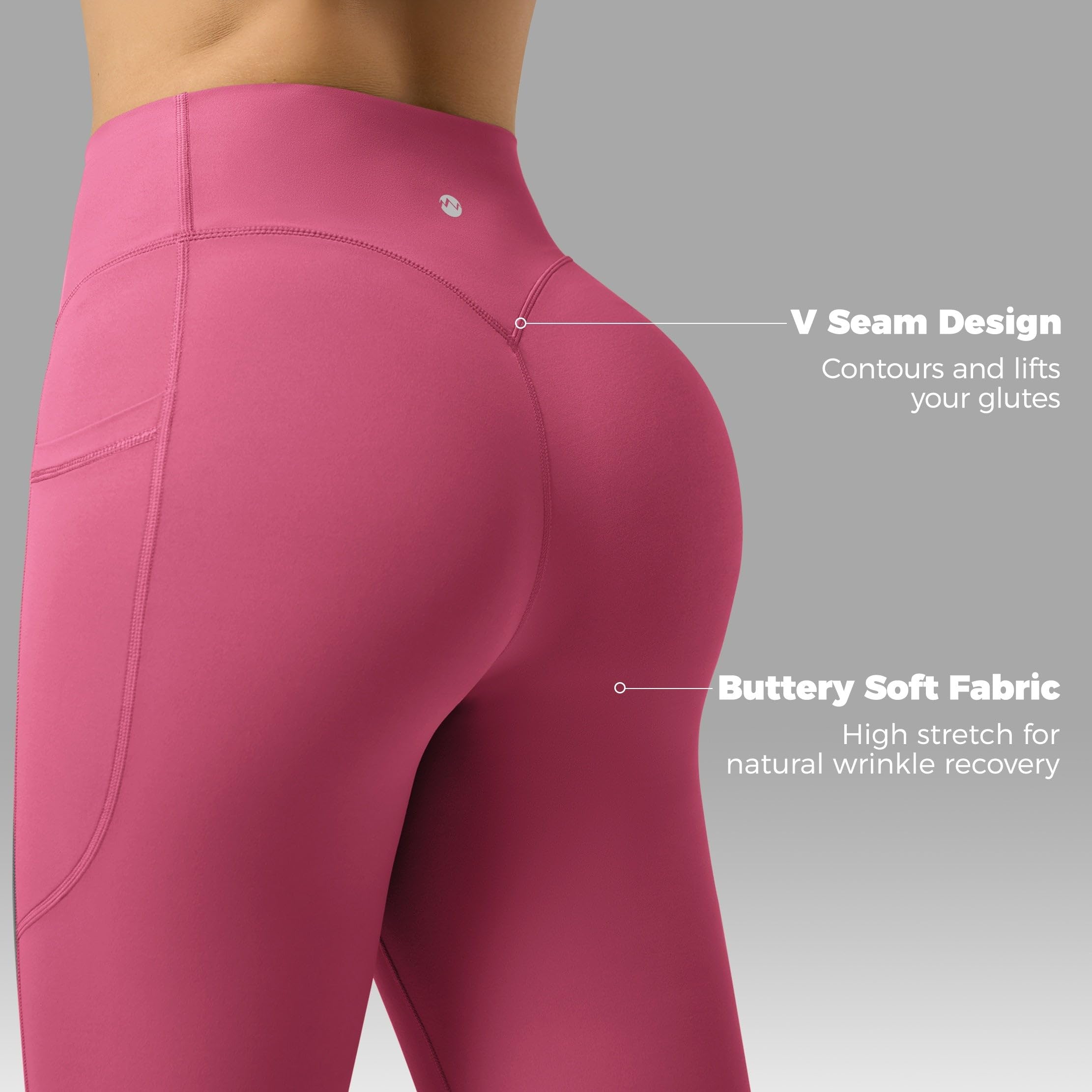 WILLIT Legging évasé pour femme, taille haute, pantalon de yoga avec poches, legging évasé, opaque, coupe bootcut, pantalon de sport, 77 cm/81 cm