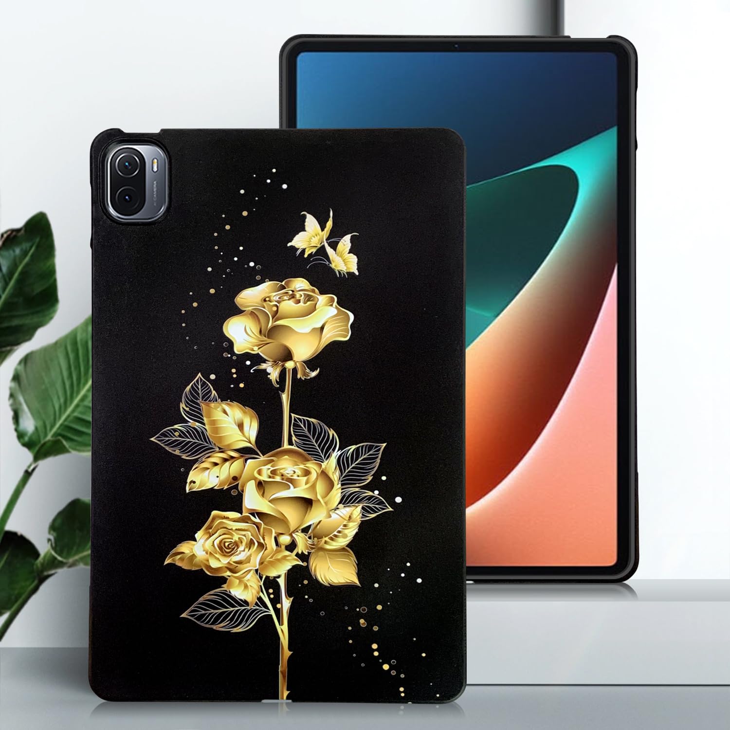 Silicone Tablet Case For REDMIs K Pad 8.8 inch Pad 2 SE 11 8.7 "10.61"Xiaomis Pad 6 7 5 6S Pro 11 12.4 TPU Black Shell Back Cover (TPU-1, REDMIs Pad Pro 12.1)